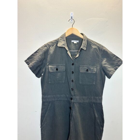Outer Known Women's Size S Storm Sea Jumpsuit Button Front EUC - Picture 8 of 13